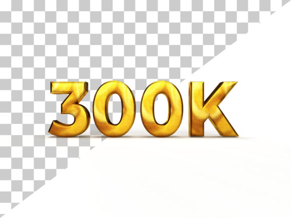 3D Golden Foil Text Effect 300k Design: Elevating Your Visual Identity