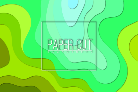 3d Relief Green Vector Paper Cut Design: Bringing Depth to Your Creative Projects
