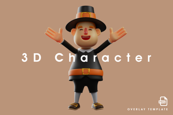 A Warm 3D Thanksgiving Pilgrim Man: A Comprehensive Design Evaluation