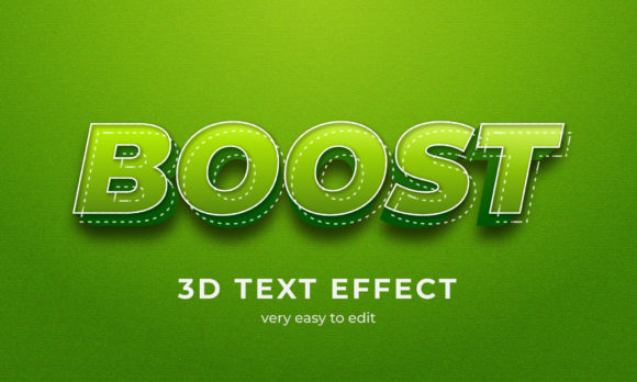 Boost 3d Text Effect: A Dynamic Graphic Element for Modern Designs