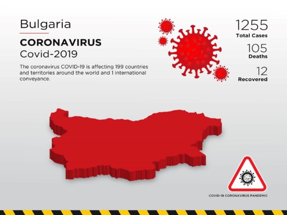 Bulgaria Affected Country 3D Map: A Comprehensive Evaluation for Pandemic Visualization