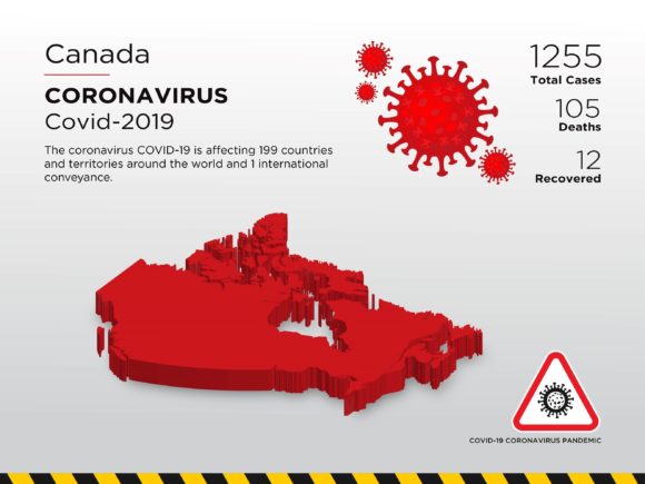 Canada Affected Country 3D Map: A Strategic Visual Tool for Pandemic Data Communication