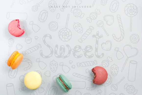 Colorful Cake Macaron on Blue Mockup: A Practical Evaluation for Designers
