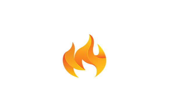 Design of Fire Logo with 3d Effects
