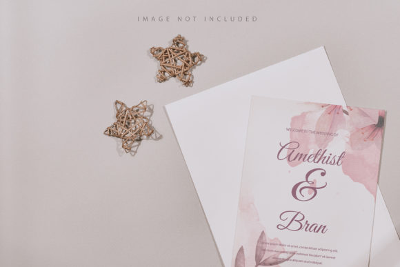 Empty Blank Card Mockup for Realistic Design Presentations