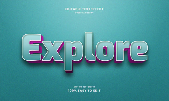 Explore 3d Text Effect for Modern Design