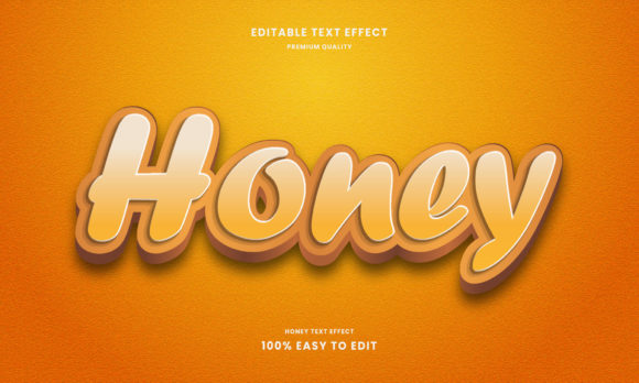 Honey 3d Text Effect