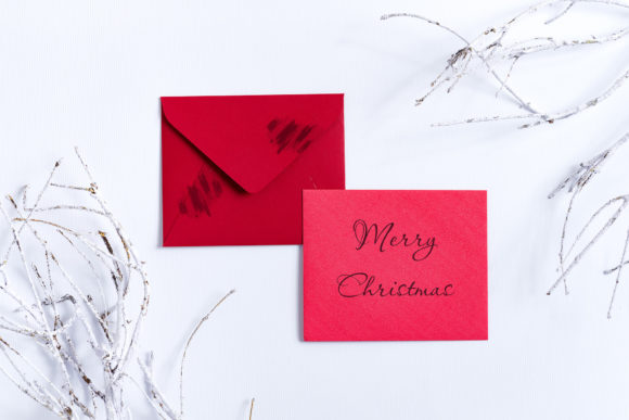 Merry Christmas Card Mockup for Creators
